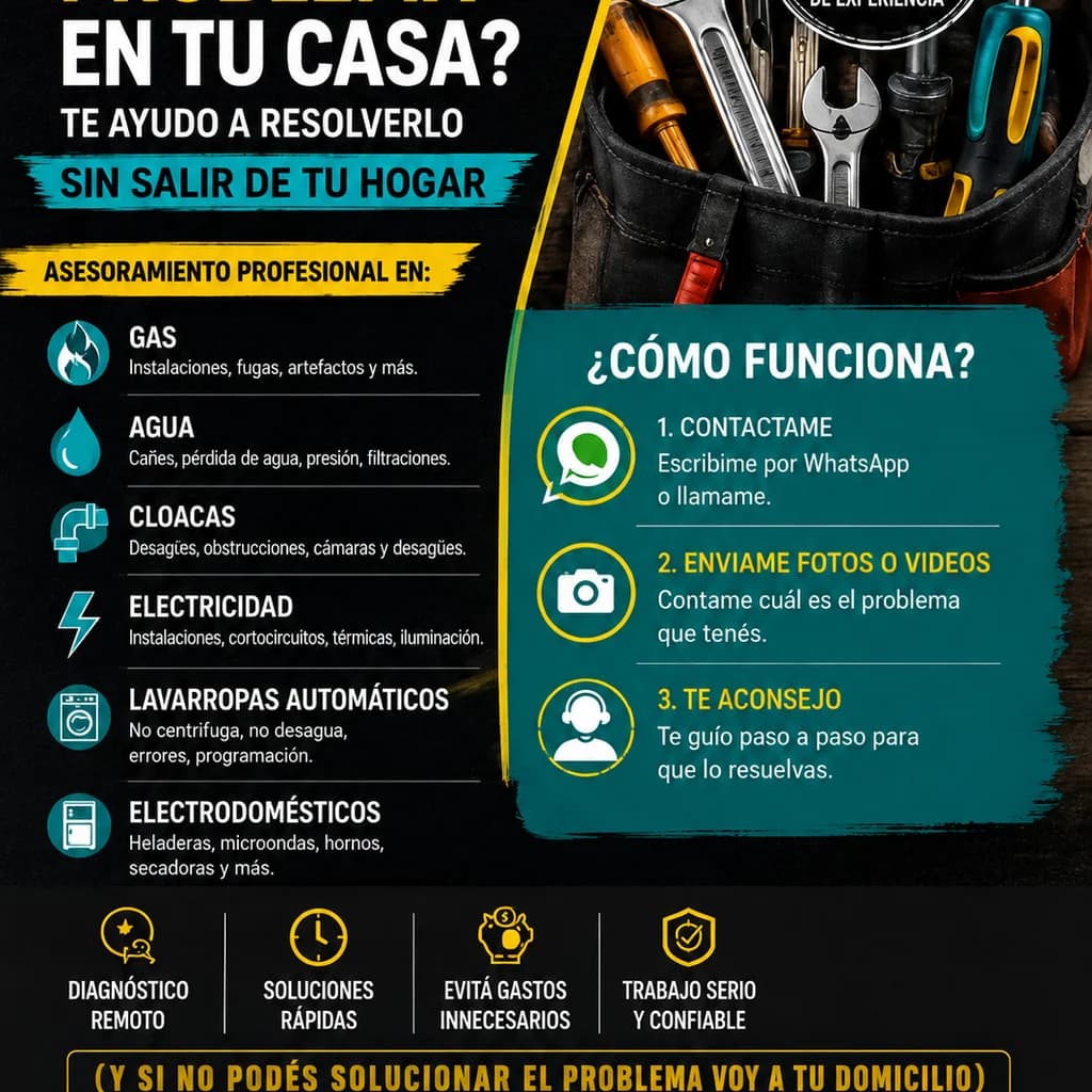 LA SOLUCIÓN 💧🔥⚡🚽☔, TAMBIÉN TÉCNICO REPARADOR DE ELECTRODOMÉSTICOS